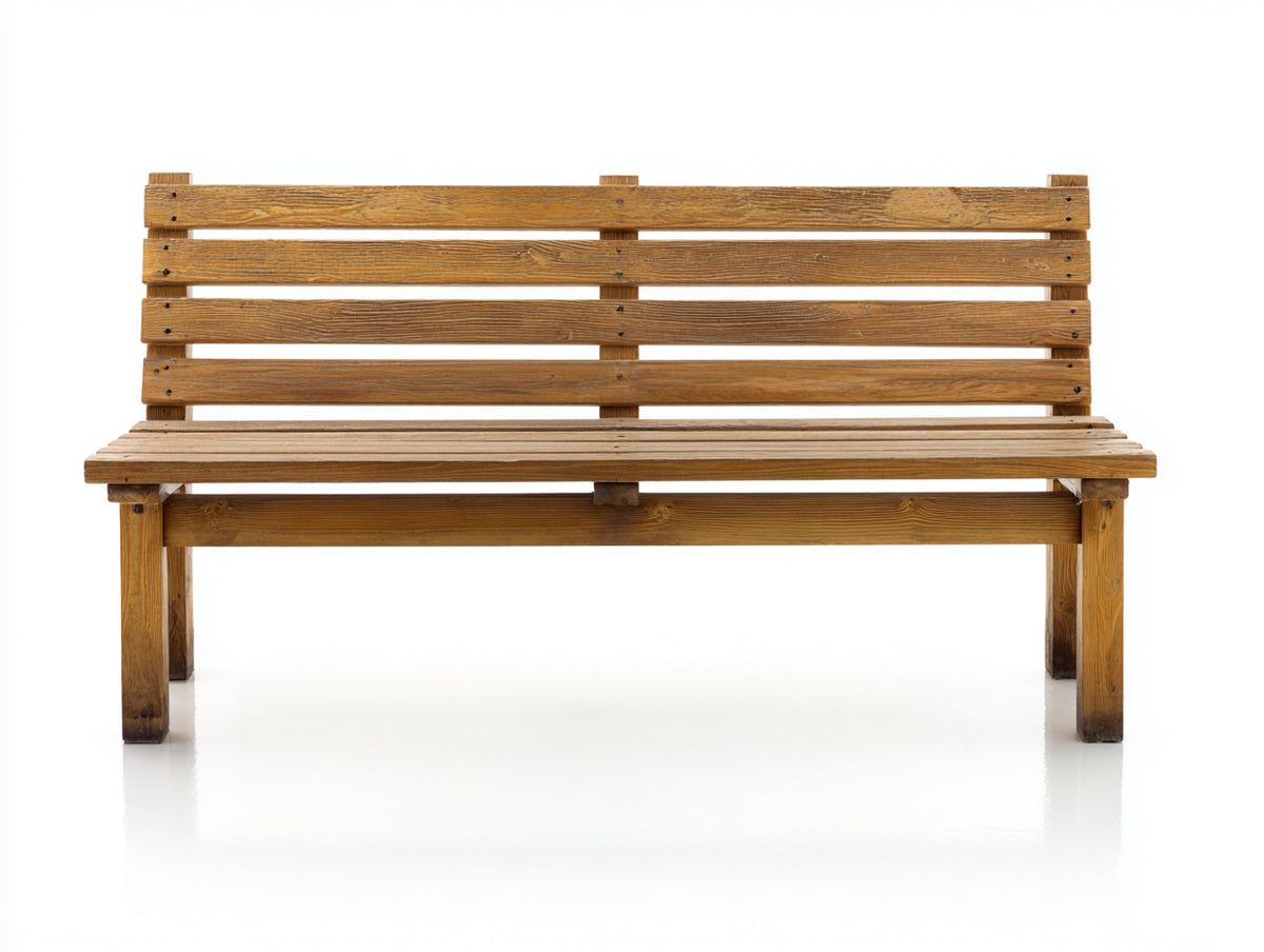 Gartenbank Holzbank 180x60x90 cm - Natur - Klassisches Design