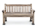 Gartenbank Holzbank 180x65x90 cm - Grau Natur - Klassisches Design