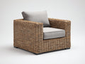 Polyrattan Gartensessel 90x85x75 cm - Geflecht Natur - Moderner Outdoor Stil
