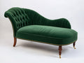 Chaiselongue aus Samt 180 x 75 x 85 cm - Grün - Klassisches Design für Wohnzimmer