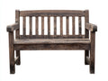 Gartenbank aus Holz 150 x 60 x 90 cm - Dunkelbraun - Klassisches Design für Garten und Terrasse