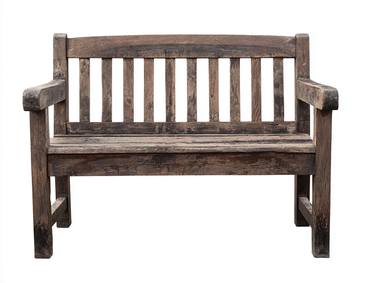 Gartenbank aus Holz 150 x 60 x 90 cm - Dunkelbraun - Klassisches Design für Garten und Terrasse
