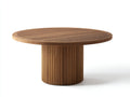 Gartentisch Rundtisch 120x120x75 cm - Teakholz Natur - Modernes Design