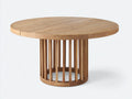 Gartentisch Rundtisch 140x140x75 cm - Teakholz Natur - Modernes Design