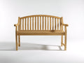 Gartenbank aus Holz 150 x 60 x 90 cm - Naturholz - Klassisches Design für Garten und Terrasse