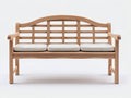 Gartenbank aus Holz 180 x 65 x 95 cm - Naturholzfarben - Klassisches Design für Garten und Terrasse